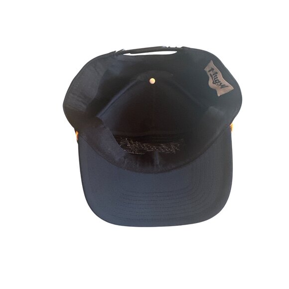 Mugsy Adjustable Snapback Hat Navy W/ Yellow Accents Embroidered Logo Polyester - Picture 4 of 5